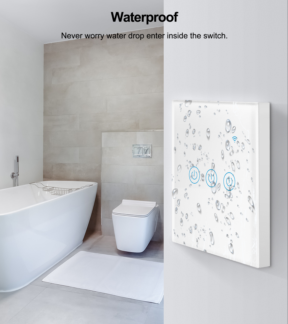 WiFi Smart EU Touch Glass Switch Panel 1-4 Gang(RSH-SP001-004-EU )